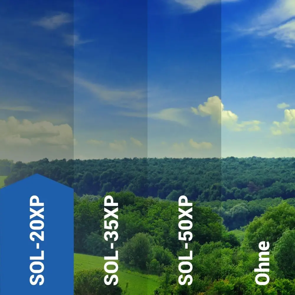Sonnenschutzfolie außen SOL-20XP Premium silber dunkel