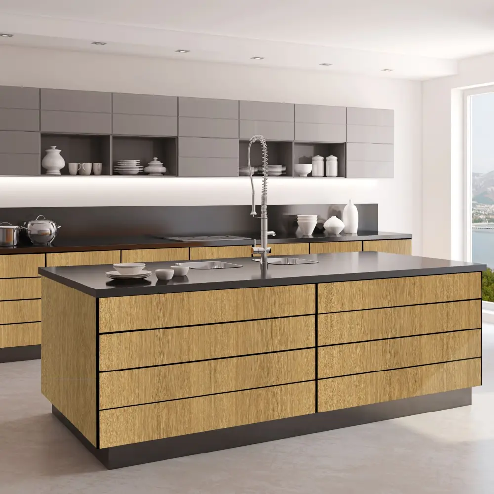 Holzdekor „Caramel Eiche“ – Klebefolie in Holzoptik