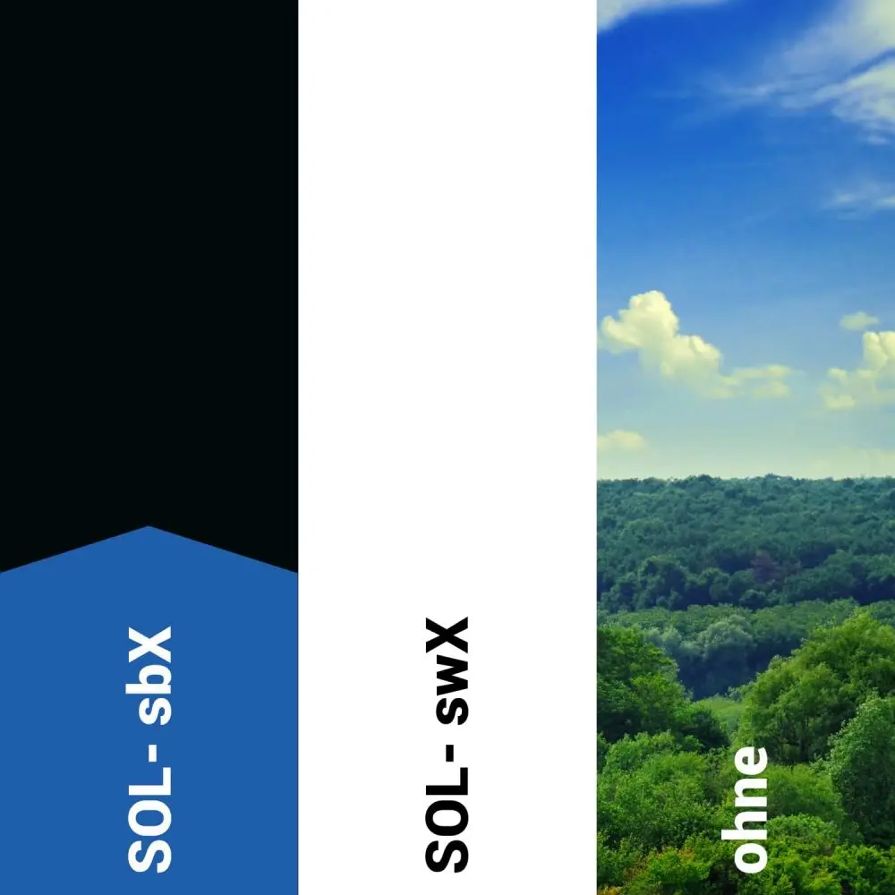 Verdunkelungsfolie außen SOL-VSX schwarz silber